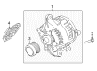 Diagram for 2020 Ford Fusion Alternator - HU2Z-10V346-BYRM