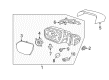 Diagram for 2023 Ford Expedition Mirror Cover - NL1Z-17A703-CA