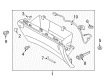 Diagram for 2021 Ford Edge Glove Box - LT4Z-5806010-AA