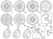 Diagram for 2024 Ford F-350 Super Duty Wheel Cover - LC3Z-1130-B