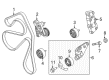 Diagram for 2020 Ford Fusion Serpentine Belt - DA8Z-8620-G