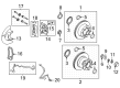 Diagram for 2023 Ford E-350/E-350 Super Duty Brake Caliper - 8C2Z-2B121-A