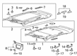 Diagram for 2021 Lincoln Nautilus Sun Visor - FA1Z-5804105-CE