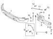 Diagram for 2023 Ford F-150 Bumper - ML3Z-17757-CPTM