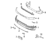 Diagram for 2021 Ford Bronco Sport Bumper - M1PZ-17626-B