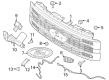 Diagram for 2024 Ford F-250 Super Duty Grille - PC3Z-8200-AB