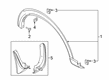 Diagram for 2023 Ford Explorer Mud Flaps - LB5Z-16A550-AA