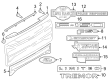 Diagram for 2024 Ford F-250 Super Duty Emblem - LL3Z-9942528-D