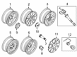 Diagram for 2021 Ford Explorer Wheel Cover - LB5Z-1130-E