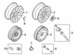 Diagram for 2022 Lincoln Aviator Wheel Cover - LC5Z-1130-B