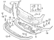 Diagram for 2024 Ford Mustang Bumper - PR3Z-17D957-CAPTM