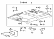 Diagram for 2021 Ford F-350 Super Duty Sun Visor - LC3Z-2504105-KC