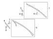 Diagram for 2024 Ford Mustang Window Run - PR3Z-6321596-A