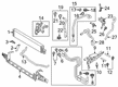 Diagram for 2023 Ford Escape Automatic Transmission Oil Cooler Line - JX6Z-7C410-H