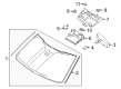 Diagram for 2020 Ford Expedition Windshield - JL1Z-7803100-P