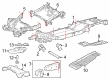 Diagram for Ford F-150 Axle Beam - PL3Z-5005-AD