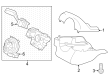 Diagram for 2021 Ford Bronco Turn Signal Switch - M2DZ-3F791-CB