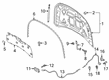 Diagram for 2023 Lincoln Corsair Hood Hinge - LJ7Z-16797-A