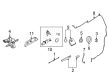 Diagram for 2022 Ford Bronco Sport Windshield Washer Nozzle - M1PZ-17603-C