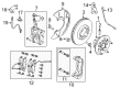 Diagram for 2023 Ford E-Transit Brake Dust Shields - KK2Z-2K005-C