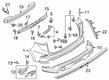 Diagram for 2021 Ford Edge Bumper - KT4Z-17906-GBPTM