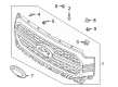 Diagram for 2022 Ford F-150 Grille - ML3Z-8200-NA