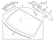 Diagram for 2024 Ford Mustang Windshield - PR3Z-6303100-B