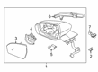 Diagram for 2020 Lincoln Nautilus Car Mirror - NA1Z-17682-CAPTM