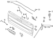 Diagram for 2022 Ford F-150 Lightning Tailgate Handle - ML3Z-9943400-BB