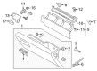 Diagram for 2021 Ford F-350 Super Duty Glove Box - LC3Z-2506010-BB