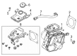 Diagram for 2021 Ford Mustang Mach-E Brake Master Cylinder Reservoir - LJ9Z-2K478-B