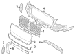 Diagram for 2024 Lincoln Navigator Grille - NL7Z-8200-AA