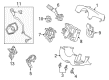 Diagram for Ford Automatic Transmission Shifter - DG1Z-7210-F