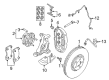 Diagram for Ford Mustang Brake Caliper Repair Kit - KR3Z-2068-B