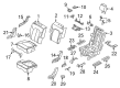 Diagram for 2022 Lincoln Navigator Seat Cushion - NL7Z-78632A22-E