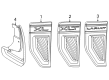 Diagram for Ford Maverick Mud Flaps - NZ6Z-16A550-AA