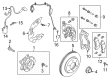 Diagram for Ford Bronco Wheel Hub - MB3Z-1104-A