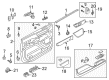 Diagram for 2020 Lincoln Navigator Rear Passenger Door Handle Latch - ML7Z-7826412-B