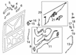 Diagram for Ford E-Transit Rear Passenger Door Handle Latch - LK4Z-61264A00-L