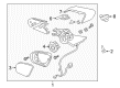 Diagram for 2020 Lincoln Continental Car Mirror - GD9Z-17682-FDPTM