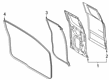 Diagram for 2021 Ford Ranger Weather Strip - AB3Z-2125324-D