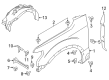 Diagram for 2022 Ford F-150 Fender - VL3Z-16005-E