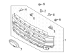 Diagram for 2021 Ford F-150 Grille - ML3Z-8200-GA