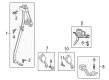 Diagram for 2023 Ford Expedition Seat Belt - JL1Z-63611B69-DA