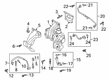 Diagram for 2021 Ford Escape Radiator Hose - K2GZ-8K153-C