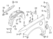 Diagram for Ford Fusion Wheelhouse - HS7Z-16103-F