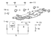 Diagram for 2022 Ford F-150 Lightning Crossmember Bushing - ML3Z-2500154-C