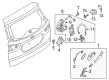 Diagram for Ford EcoSport Tailgate Latch - GN1Z-5426413-C