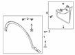 Diagram for 2023 Ford Escape Mud Flaps - PJ6Z-16A550-AA