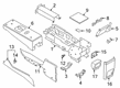 Diagram for 2022 Ford Police Interceptor Utility Center Console Base - LB5Z-78044B90-B